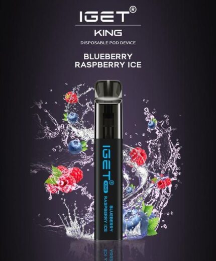 IGET KING - BLUEBERRY RASPBERRY ICE - 2600 PUFFS