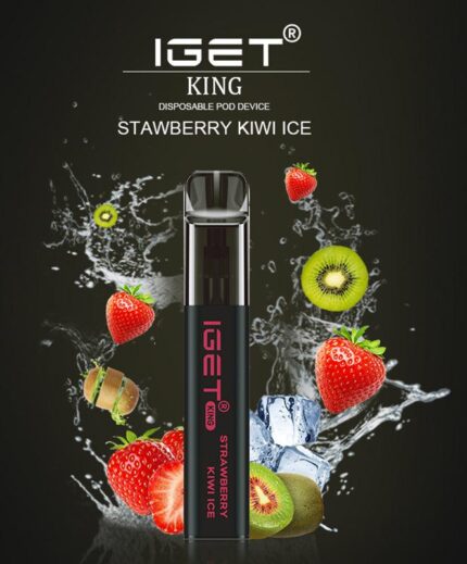 IGET KING - STRAWBERRY KIWI ICE - 2600 PUFFS