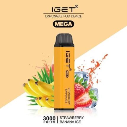 IGET MEGA 3000 STRAWBERRY BANANA ICE