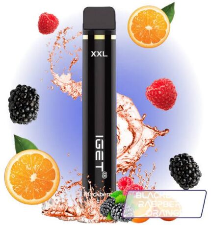 IGET XXL- BLACKBERRY RASPBERRY ORANGE - 1800 PUFFS